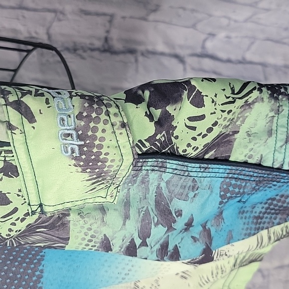 SPEEDO Blue and Green Floral Swim Trunks‎ XL/EG/TG - Picture 5 of 7